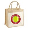 Cotton Pocket Jute Midi Tote Thumbnail
