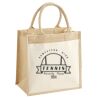 Cotton Pocket Jute Midi Tote Thumbnail