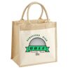Cotton Pocket Jute Midi Tote Thumbnail