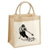 Cotton Pocket Jute Midi Tote Thumbnail