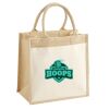 Cotton Pocket Jute Midi Tote Thumbnail