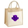 Cotton Pocket Jute Midi Tote Thumbnail
