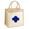 Cotton Pocket Jute Midi Tote Thumbnail