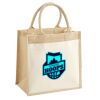 Cotton Pocket Jute Midi Tote Thumbnail