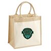 Cotton Pocket Jute Midi Tote Thumbnail