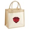 Cotton Pocket Jute Midi Tote Thumbnail