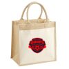 Cotton Pocket Jute Midi Tote Thumbnail