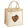 Cotton Pocket Jute Midi Tote Thumbnail