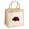 Cotton Pocket Jute Midi Tote Thumbnail