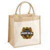 Cotton Pocket Jute Midi Tote Thumbnail