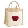 Cotton Pocket Jute Midi Tote Thumbnail