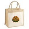 Cotton Pocket Jute Midi Tote Thumbnail