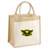 Cotton Pocket Jute Midi Tote Thumbnail
