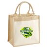 Cotton Pocket Jute Midi Tote Thumbnail