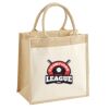 Cotton Pocket Jute Midi Tote Thumbnail