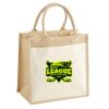 Cotton Pocket Jute Midi Tote Thumbnail