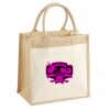 Cotton Pocket Jute Midi Tote Thumbnail