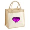 Cotton Pocket Jute Midi Tote Thumbnail