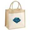 Cotton Pocket Jute Midi Tote Thumbnail