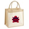 Cotton Pocket Jute Midi Tote Thumbnail