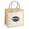 Cotton Pocket Jute Midi Tote Thumbnail