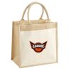 Cotton Pocket Jute Midi Tote Thumbnail