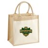 Cotton Pocket Jute Midi Tote Thumbnail