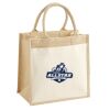 Cotton Pocket Jute Midi Tote Thumbnail