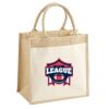 Cotton Pocket Jute Midi Tote Thumbnail