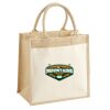 Cotton Pocket Jute Midi Tote Thumbnail