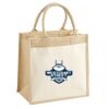 Cotton Pocket Jute Midi Tote Thumbnail