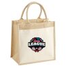 Cotton Pocket Jute Midi Tote Thumbnail