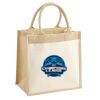 Cotton Pocket Jute Midi Tote Thumbnail