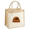 Cotton Pocket Jute Midi Tote Thumbnail