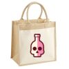 Cotton Pocket Jute Midi Tote Thumbnail