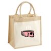 Cotton Pocket Jute Midi Tote Thumbnail