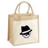 Cotton Pocket Jute Midi Tote Thumbnail