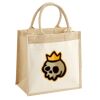 Cotton Pocket Jute Midi Tote Thumbnail