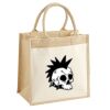 Cotton Pocket Jute Midi Tote Thumbnail
