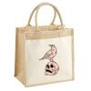 Cotton Pocket Jute Midi Tote Thumbnail