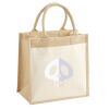 Cotton Pocket Jute Midi Tote Thumbnail