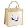 Cotton Pocket Jute Midi Tote Thumbnail