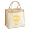 Cotton Pocket Jute Midi Tote Thumbnail