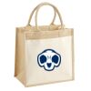 Cotton Pocket Jute Midi Tote Thumbnail