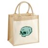Cotton Pocket Jute Midi Tote Thumbnail