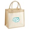 Cotton Pocket Jute Midi Tote Thumbnail