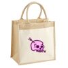 Cotton Pocket Jute Midi Tote Thumbnail