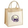 Cotton Pocket Jute Midi Tote Thumbnail