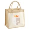 Cotton Pocket Jute Midi Tote Thumbnail