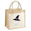 Cotton Pocket Jute Midi Tote Thumbnail